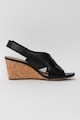 Clarks Sandale wedge de piele Margee Eve Femei