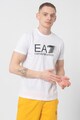 EA7 Tricou cu decolteu la baza gatului si imprimeu logo Barbati