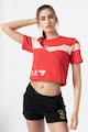 EA7 Tricou crop cu imprimeu logo Femei