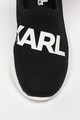 Karl Lagerfeld Pantofi sport slip-on de plasa cu logo Fete