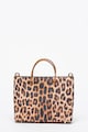 Furla Geanta mica de piele cu animal print Essential Femei