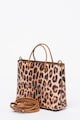 Furla Geanta mica de piele cu animal print Essential Femei