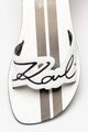 Karl Lagerfeld Papuci de piele cu logo Kokomo Femei