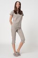 ESPRIT Bodywear Pijama capri din amestec de bumbac organic Arly Femei