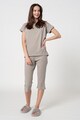 ESPRIT Bodywear Pijama capri din amestec de bumbac organic Arly Femei