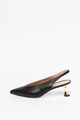 Pollini Pantofi slingback de piele cu varf ascutit Femei