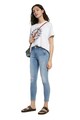 DESIGUAL Blugi crop skinny Alba Femei