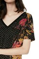 DESIGUAL Tricou lejer cu decolteu in V Femei