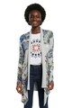 DESIGUAL Cardigan fara inchidere cu model paisley Femei