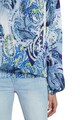DESIGUAL Bluza cu decolteu pe umeri si imprimeu Paisley Femei