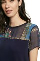 DESIGUAL Tricou cu decolteu la baza gatului Femei