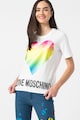 Love Moschino Тениска с щампа и лого Жени