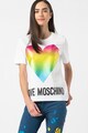 Love Moschino Тениска с щампа и лого Жени
