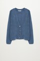 VIOLETA BY MANGO Cardigan tricotat cu nasture bijuterie Dora Femei