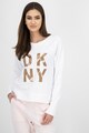 DKNY Bluza cu imprimeu logo stralucitor Femei