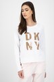 DKNY Bluza cu imprimeu logo stralucitor Femei