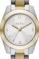 DKNY Ceas quartz cu doua nuante Femei