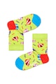 Happy Socks Set 4 perechi de sosete scurte, unisex, cu imprimeu, Multicolor Fete