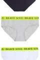 BRAVE SOUL Set de chiloti cu banda cu logo in talie Nerissa - 3 perechi Femei