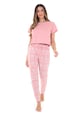 BRAVE SOUL Pijama cu pantaloni cu model geometric Alice Femei
