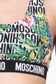 Moschino Спортен сутиен с флорална щампа и лого Жени