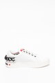 Love Moschino Pantofi sport din piele cu lant decorativ Femei