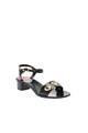 Love Moschino Sandale cu aspect lacuit si nituri in forma de inima Femei