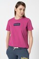 SUPERDRY Tricou cu decolteu la baza gatului si broderie logo Workwear Femei