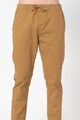 !Solid Pantaloni slim fit cu snur in talie Barbati