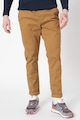 !Solid Pantaloni slim fit cu snur in talie Barbati