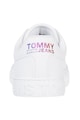 Tommy Jeans Tommy Hilfiger, Pantofi sport de piele cu garnitura de piele ecologica Femei