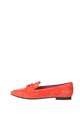 Tommy Hilfiger Pantofi loafer de piele intoarsa cu aplicatie logo metalica Femei