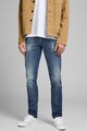 Jack & Jones Blugi slim fit cu talie joasa si croiala conica Glenn Rock Barbati