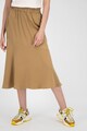 Vero Moda Fusta midi din satin cu talie elastica Femei