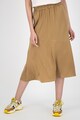 Vero Moda Fusta midi din satin cu talie elastica Femei