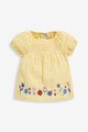 JoJo Maman Bebe Bluza in carouri cu detalii brodate Fete