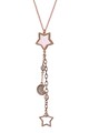 Loisir by Oxette Colier placat cu aur rose de 14K cu pandantiv Mother of Pearl Femei