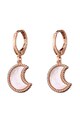 Loisir by Oxette Cercei drop decorati cu mother of pearl, placati cu aur rose de 14K Femei