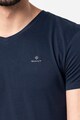 Gant Tricou de casa cu decolteu in V si detaliu logo pe piept - 2 piese Barbati