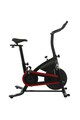 Kondition Bicicleta spinning, sistem de transmisie pe curea, volant 6.5 kg, culoare negru-rosu Femei