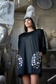 Mitiliane Couture Rochie supradimensionata cu aplicatii oglinda Femei