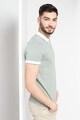 Selected Homme Tricou polo din bumbac organic cu fenta cu fermoar Kopen Barbati