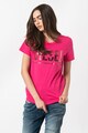 Diesel Tricou cu imprimeu logo metalizat Sily Femei