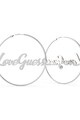GUESS Cercei circulari de otel inoxidabil cu logo Femei