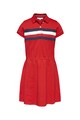 Tommy Hilfiger Rochie polo evazata din amestec de bumbac organic Fete