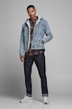 Jack & Jones Jacheta din denim cu captuseala de blana shearling sintetica Barbati