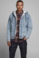 Jack & Jones Jacheta din denim cu captuseala de blana shearling sintetica Barbati