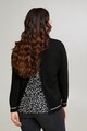 Fiorella Rubino Cardigan tricotat fin cu segment cu model cu stele pe partea din spate Femei