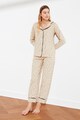 Trendyol Pijama cu maneci lungi si imprimeu grafic Femei
