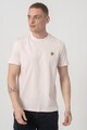 Lyle & Scott Tricou cu decolteu la baza gatului si broderie discreta aplicata pe piept Barbati